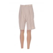 LEONE - Bermuda beige en laine - Femme - Taille 36 - Modz