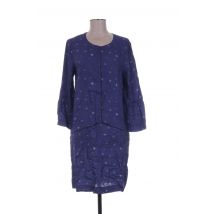 CLO&SE - Robe mi-longue bleu en viscose - Femme - Taille 40 - Modz