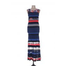 TRICOT CHIC - Robe longue bleu en coton - Femme - Taille 34 - Modz