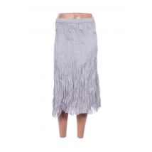 TOO KATAI - Jupe mi-longue gris en coton - Femme - Taille 36 - Modz