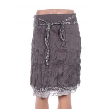 TOO KATAI - Jupe mi-longue marron en coton - Femme - Taille 38 - Modz