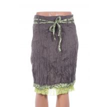 TOO KATAI - Jupe mi-longue marron en coton - Femme - Taille 36 - Modz