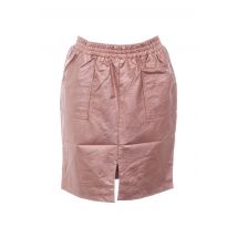 CHARLISE - Jupe courte beige en polyurethane - Femme - Taille 34 - Modz