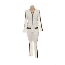 JACQUELINE COQ - Combi-pantalon beige en cachemire - Femme - Taille 38 - Modz