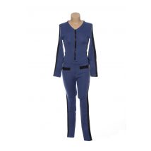 JACQUELINE COQ - Combi-pantalon bleu en cachemire - Femme - Taille 36 - Modz