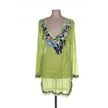 EMAMO - Robe courte vert en coton - Femme - Taille 36 - Modz