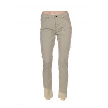 MENSI COLLEZIONE - Pantalon 7/8 beige en coton - Femme - Taille 40 - Modz