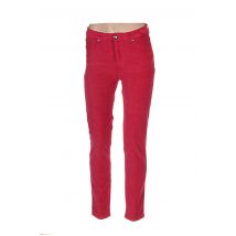 MENSI COLLEZIONE - Pantalon slim rouge en coton - Femme - Taille 38 - Modz