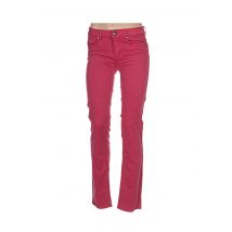 MENSI COLLEZIONE - Pantalon slim rouge en coton - Femme - Taille 38 - Modz