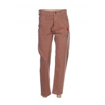 MENSI COLLEZIONE - Pantalon 7/8 marron en coton - Femme - Taille 38 - Modz