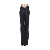 MENSI COLLEZIONE - Pantalon slim noir en autre matiere - Femme - Taille 36 - Modz