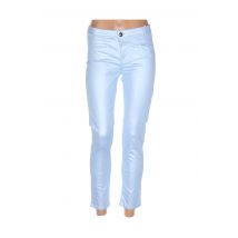 MENSI COLLEZIONE - Pantalon 7/8 bleu en coton pour femme - Taille 38 - Modz