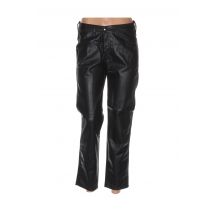 MENSI COLLEZIONE - Pantalon slim noir en polyester - Femme - Taille 38 - Modz