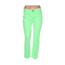 MENSI COLLEZIONE - Pantalon 7/8 vert en coton - Femme - Taille 38 - Modz