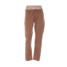 MENSI COLLEZIONE - Pantalon droit marron en coton pour femme - Taille 38 - Modz