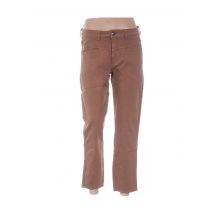 MENZI COLLEZIONE - Pantalon 7/8 marron en coton - Femme - Taille 38 - Modz