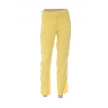 MENSI COLLEZIONE - Pantalon 7/8 jaune en lin pour femme - Taille 38 - Modz