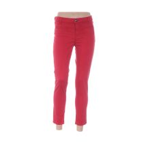 MENSI COLLEZIONE - Pantalon 7/8 rouge en coton - Femme - Taille 38 - Modz