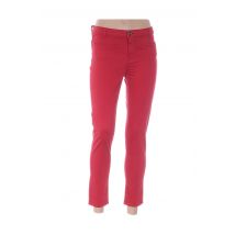 MENSI COLLEZIONE - Pantalon 7/8 rouge en coton - Femme - Taille 38 - Modz
