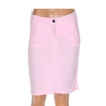 MENSI COLLEZIONE - Jupe mi-longue rose en lin - Femme - Taille 38 - Modz