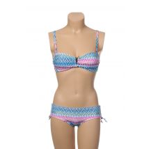 DORINA - Maillot de bain 2 pièces bleu en polyamide - Femme - Taille 46 - Modz