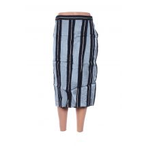 CHLOÉ STORA - Jupe mi-longue bleu en viscose - Femme - Taille 40 - Modz