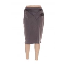 QUATTRO - Jupe mi-longue marron en polyester - Femme - Taille 38 - Modz