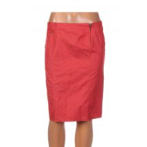 QUATTRO - Jupe mi-longue rouge en coton - Femme - Taille 38 - Modz