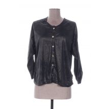 QUATTRO - Gilet manches longues noir en polyester - Femme - Taille 38 - Modz