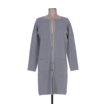 ROSE TONKA - Gilet manches longues gris en coton - Femme - Taille 38 - Modz