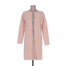 ROSE TONKA - Gilet manches longues rose en coton - Femme - Taille 38 - Modz