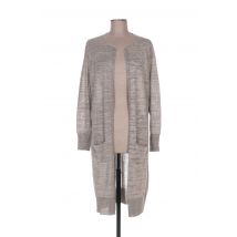 ROSE TONKA - Gilet manches longues beige en viscose - Femme - Taille 36 - Modz