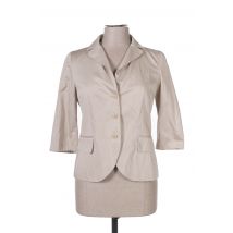PATRICK GERARD - Blazer beige en coton - Femme - Taille 38 - Modz