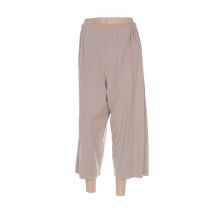 FUZZI - Pantacourt beige en coton - Femme - Taille 38 - Modz