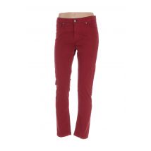 MENSI COLLEZIONE - Pantalon slim rouge en coton pour femme - Taille 42 - Modz