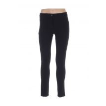 MENSI COLLEZIONE - Pantalon slim noir en viscose pour femme - Taille 36 - Modz