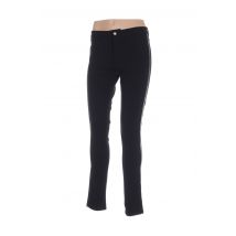 MENSI COLLEZIONE - Pantalon slim noir en viscose - Femme - Taille 36 - Modz