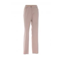 WEINBERG - Pantalon droit beige en polyester - Femme - Taille 54 - Modz