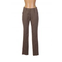 PAUPORTÉ - Pantalon droit beige en laine - Femme - Taille 54 - Modz