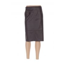 PAUPORTÉ - Jupe mi-longue marron en polyurethane - Femme - Taille 38 - Modz