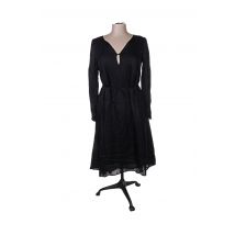SWILDENS - Robe mi-longue noir en viscose - Femme - Taille 36 - Modz