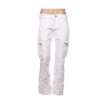 TIMEZONE - Pantalon droit blanc en coton pour femme - Taille W27 - Modz