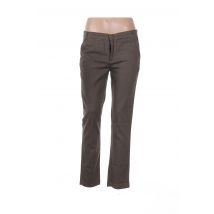 WAS - Pantalon droit marron en coton - Femme - Taille W28 - Modz