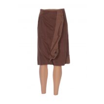 SOLOLA - Jupe mi-longue marron en coton - Femme - Taille 36 - Modz
