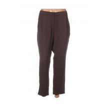 LAURENCE DOLIGE - Pantalon 7/8 marron en viscose - Femme - Taille 36 - Modz