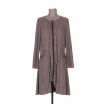 TENDANCE UNIQUE - Robe mi-longue beige en polyester - Femme - Taille 36 - Modz