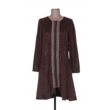 TENDANCE UNIQUE - Robe mi-longue marron en polyester - Femme - Taille 36 - Modz