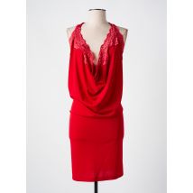 POUPÉE DE SOIE - Robe mi-longue rouge en polyester - Femme - Taille 36 - Modz