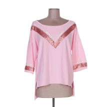 POUPÉE DE SOIE - Sweat-shirt rose en coton - Femme - Taille 38 - Modz