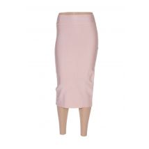 POUPÉE DE SOIE - Jupe mi-longue rose en viscose - Femme - Taille 36 - Modz